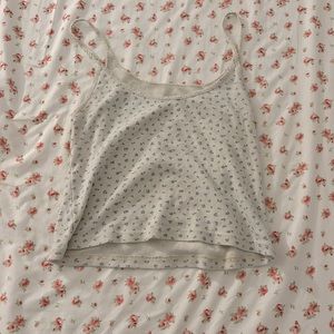 Brandy Melville Floral Cropped tank top, Small